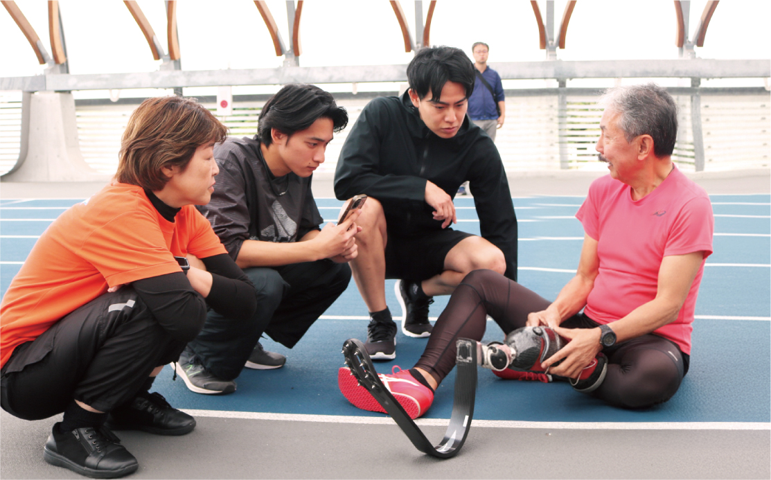 パラ陸上  選手のコンディショニング補助