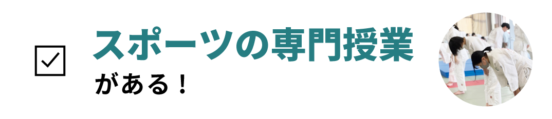 スポーツの授業が充実