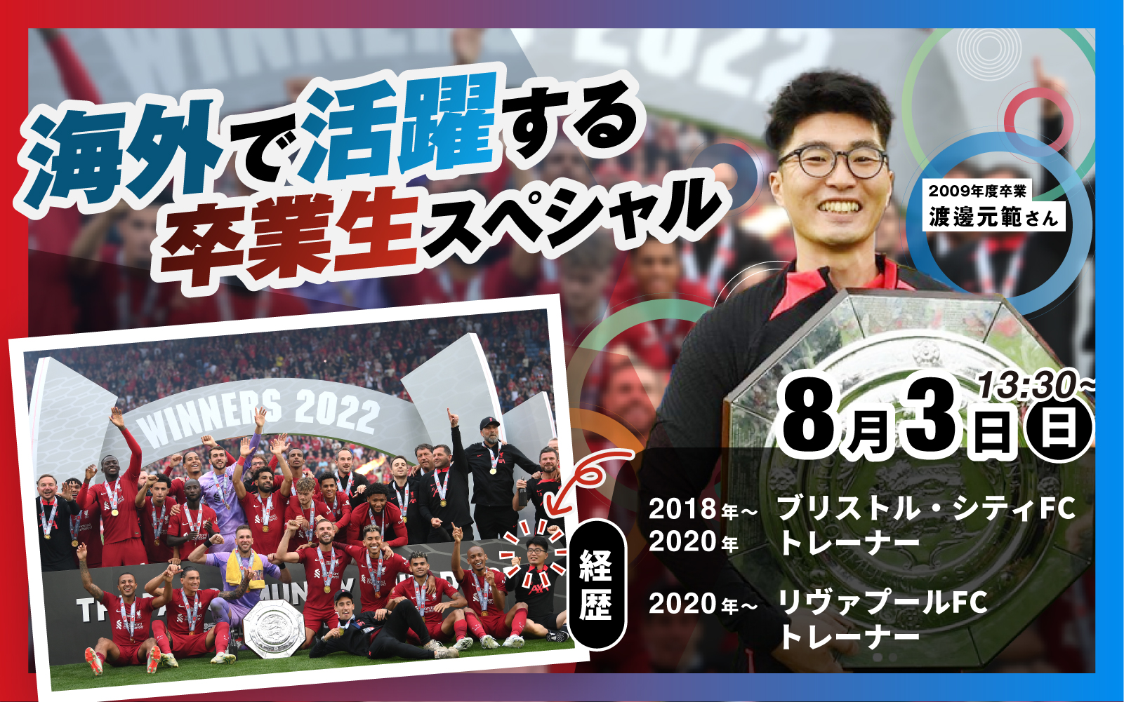 TMS卒業生 元プレミアリーグチームのトレーナー渡邊さんによる特別講座